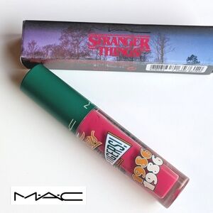 NEW! MAC Cosmetics Stranger Things Lip Gloss Excellent Erica -Pink/Coral NIB
